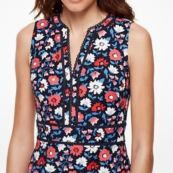 Kate Spade Shore Thing Daisy Jacquard Sheath Dress Size 2 - Picture 10 of 11